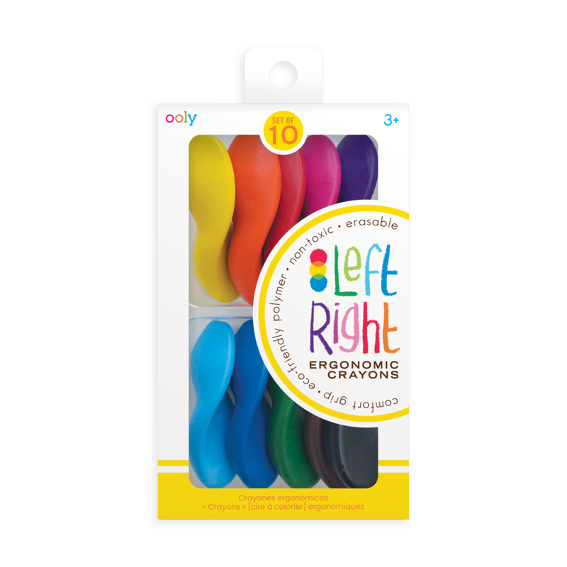 Left Right Crayons - Set of 10