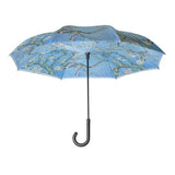 Reverse Close Stick Umbrella | Van Gogh "Almond Blossom"