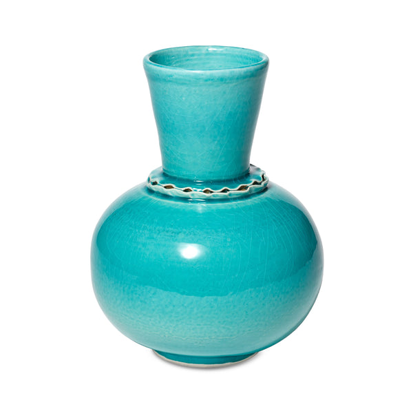 Islamic Silhouette Glazed Terracotta Vase