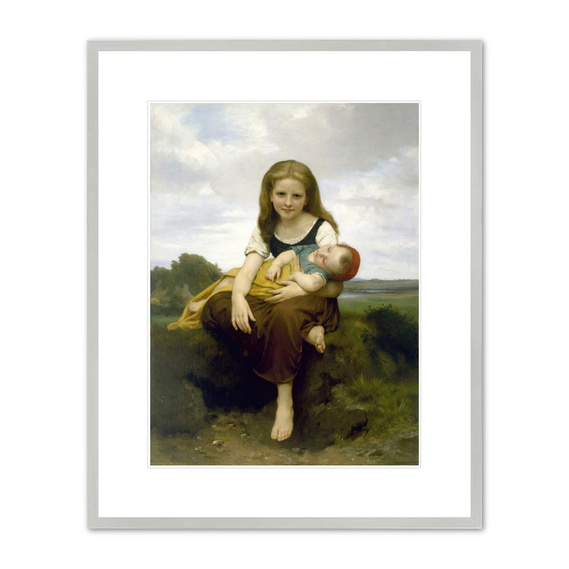 William-Adolph Bouguereau “The Elder Sister” Framed Print