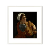 Framed Print | Orazio Gentileschi “Portrait of a Young Woman as a Sibyl”