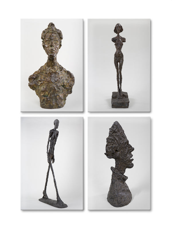 Alberto Giacometti Four Sculptures Magnet Set