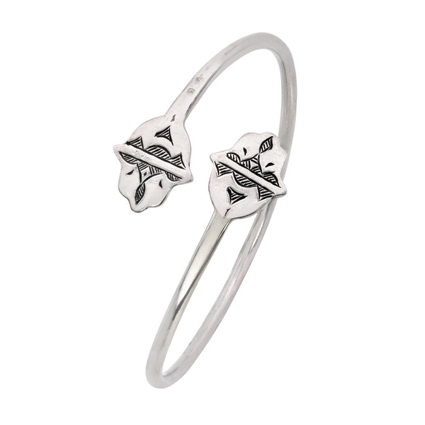 Sterling Silver Hamsa Bangle