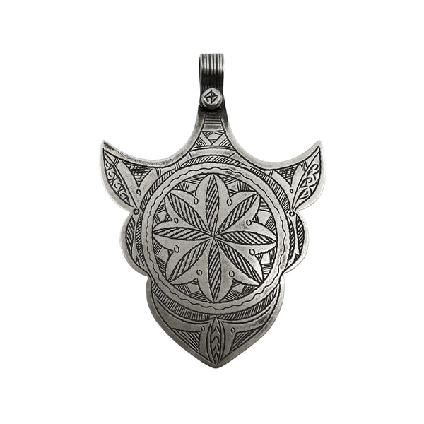 Abstract Silver Hamsa