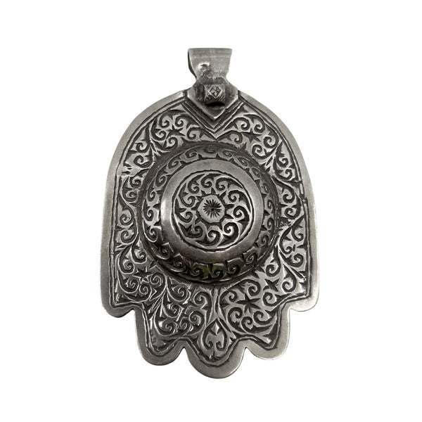 Rounded Silver Hamsa
