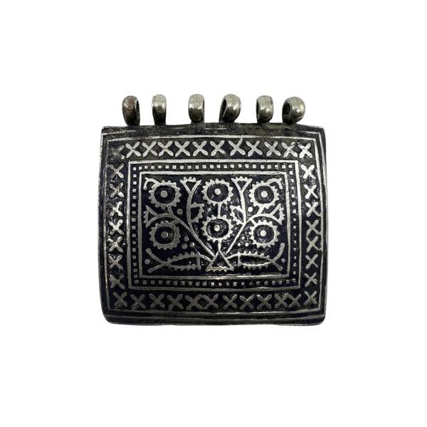 Black Silver Multan Pendant