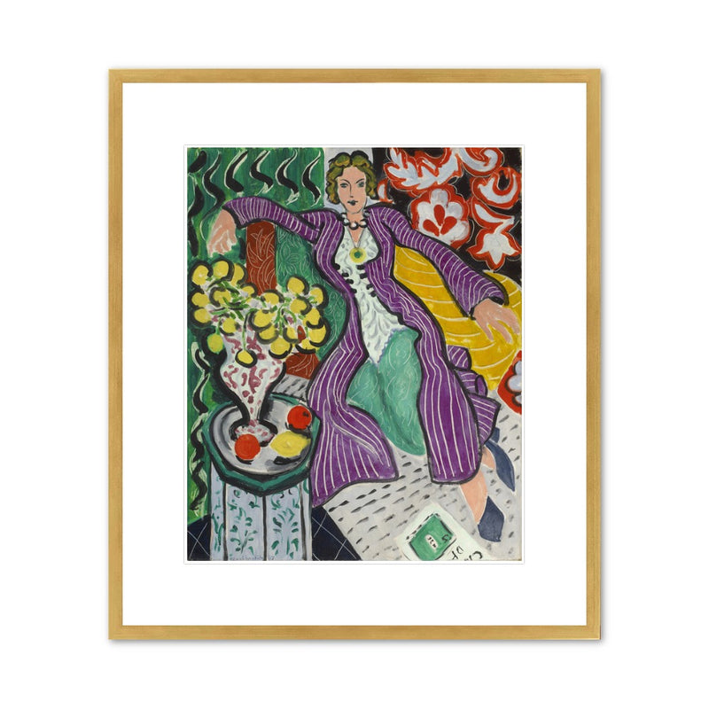 Henri Matisse “Woman in a Purple Coat” Framed Print