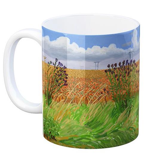 Mug - David Hockney: Wheatfield off Woldgate