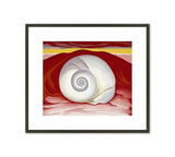 Framed Print | Georgia O'Keeffe “Red Hill and White Shell”
