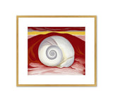 Framed Print | Georgia O'Keeffe “Red Hill and White Shell”