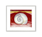 Framed Print | Georgia O'Keeffe “Red Hill and White Shell”
