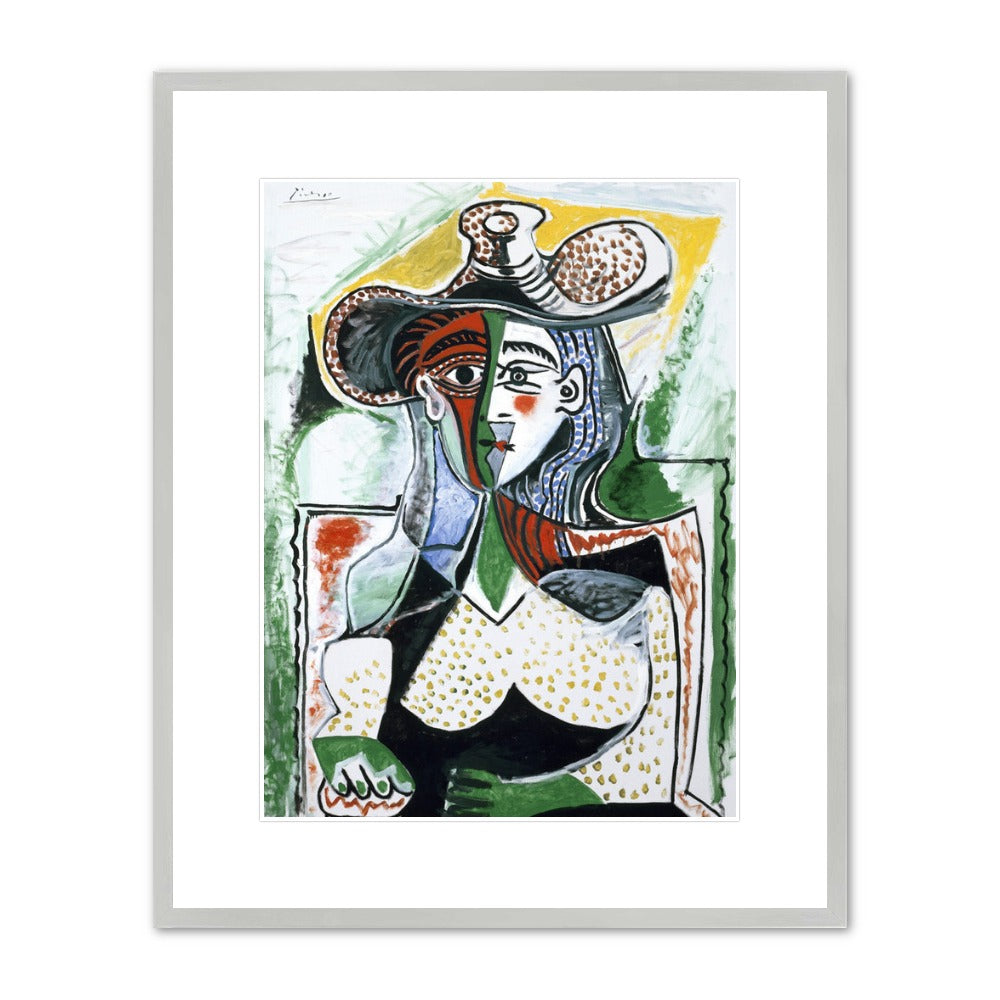 Pablo Picasso “Woman with a Large Hat” Framed Print – Museum of