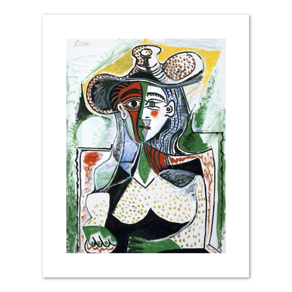 Pablo Picasso "Woman with a Large Hat" Print