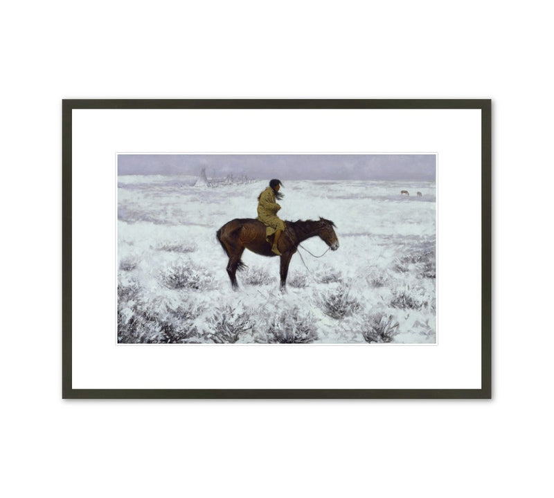 Frederic Remington “The Herd Boy” Framed Print