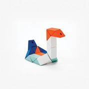 Block Snake Red Blue Small