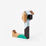 Block Snake Beige Green Small