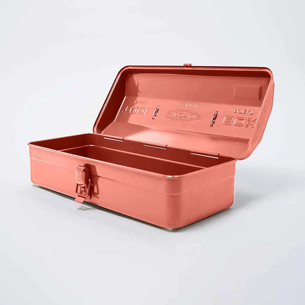 Steel Tool Box with Top Handle - Live Coral