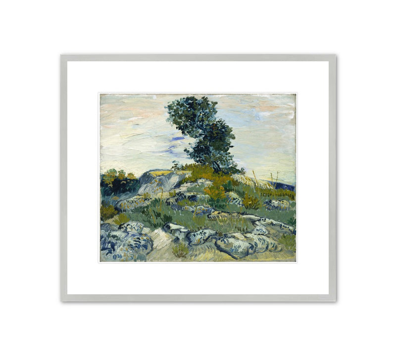 Vincent van Gogh “The Rocks” Framed Print