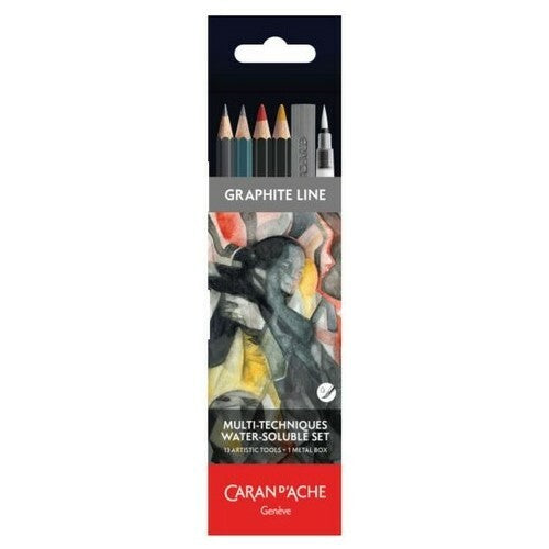 Graphite Line: Multi-Tech, Watersoluble Set - Assorted 13 pieces