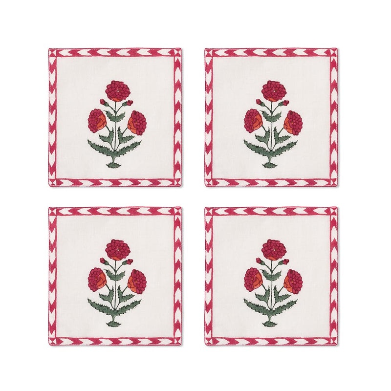 Good Earth Blooming Poppies Coasters
