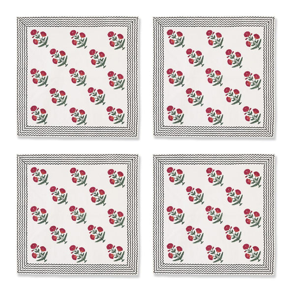 Good Earth Blooming Poppies Pillow Napkin Set