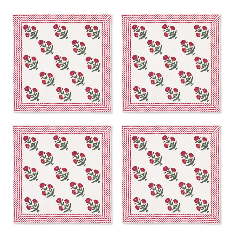 Good Earth Blooming Poppies Pillow Napkin Set