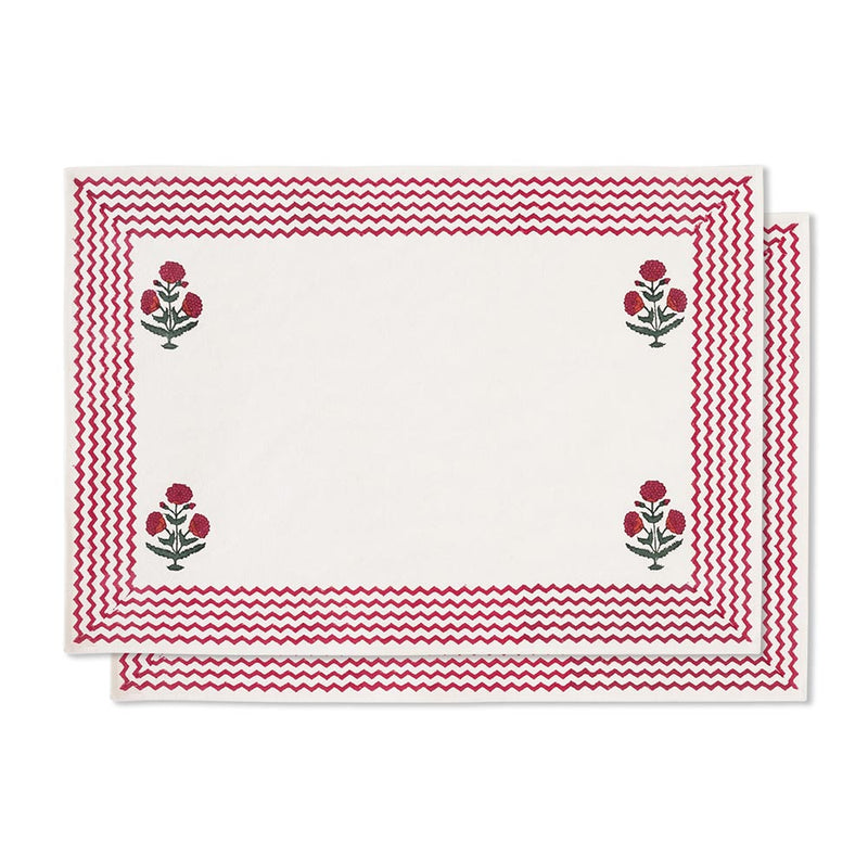 Good Earth Blooming Poppies Placemat Set