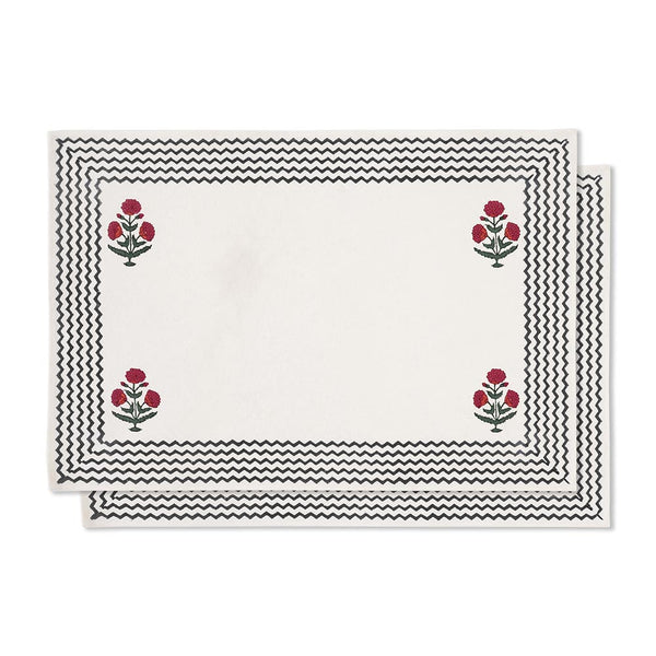 Good Earth Blooming Poppies Placemat Set